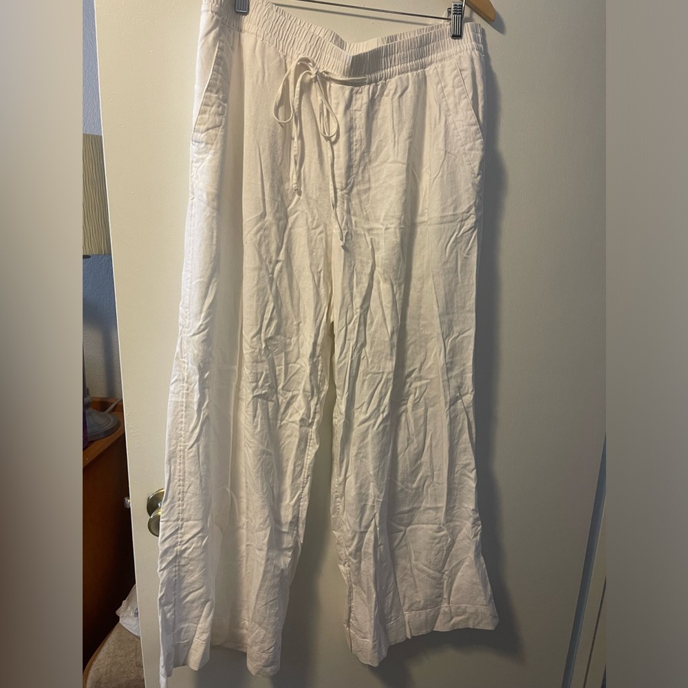 Target wide leg linen pants, A New Day